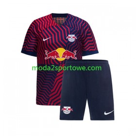 Koszulka RB Leipzig Dziecięcy Wyjazdowe Stroje Piłkarskie 2023/24 Krótki Rękaw